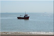 TR0716 : Fishing boat off Dungeness by N Chadwick