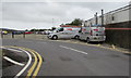 Integral vans near Neath railway station