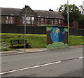 Colourful bus shelter, Francis Street, Thomastown