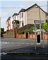 Thomastown direction and distance sign, Gilfach Road, Tonyrefail