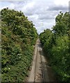 Railway line next to Golf Course Lane, Braunstone