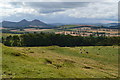 View from Smailholm Tower towards the Eildon Hills