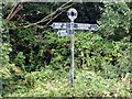 Signpost on the Leeds to Liverpool canal