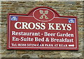 NY9538 : Sign on the Cross Keys, Eastgate by JThomas