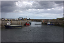 NU2232 : Seahouses inner harbour by Robert Eva