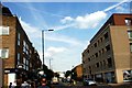 View up Hackney Road