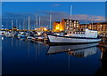 Hartlepool Marina at night