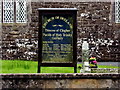 Church information board, Garvary Church of Ireland