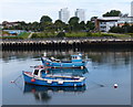 NZ4057 : Fishing boats moored on the River Wear, Sunderland by Mat Fascione