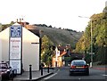 Malling Street looking north north-east towards Malling Down