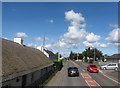 View NNW along the A22 (Kilinchy Road) at Lisbane