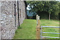 Public footpath next to Castle Farm