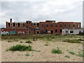 SZ6899 : Derelict MOD building by Fort Cumberland by Steve Daniels