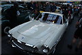 View of a Volvo 1800 in Greenwich Market for the Mean Old Timers meet-up