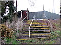 Steps up to Latham Park, Newtown