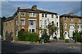 Large houses on the corner of Bromley Grove