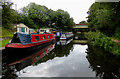 Moored narrowboats near Newbridge, Wolverhampton