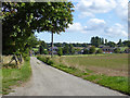 Woodlands Road approaches Adisham