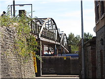 ST1976 : Adamsdown footbridge - raised by Gareth James