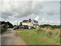 The gate house and crossing near Morston Hall