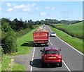 View north-eastwards along the A22 (Killyleagh Road)