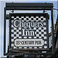 Chequers Inn sign