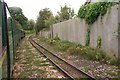 Romney, Hythe and Dymchurch Light Railway running alongside the Royal Military Canal Path on its way into Hythe