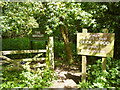 TQ5592 : Entrance to Duck Wood nature reserve by Robin Webster