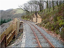 SN7377 : Ty'n-y-castell foot crossing, Vale of Rheidol Railway by John Lucas