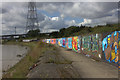 Thames footpath and artwork