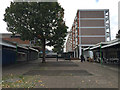 Shops and flats, Riley Square, Bell Green, north Coventry