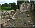 NS3975 : The ruins of St Serf's Church by Lairich Rig