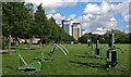 SK5803 : Outdoor gym equipment on Nelson Mandela Park by Mat Fascione