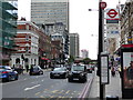 Sussex Gardens bus stop on Edgware Road