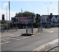 Twin pelican crossings, Broad Street, Leckwith, Cardiff