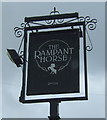 TF7219 : Sign for the Rampant Horse public house, Gayton by JThomas