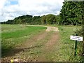 Private farm track south of the railway line