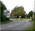 Roundabout with access onto the A11 road