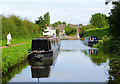 Canal moorings near Swindon in Staffordshire