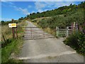 Gate on a track to Loch Humphrey