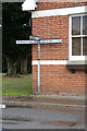 TL9161 : Roadsign on Kingshall Street by Geographer