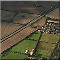 Crop marks in field south of Fotherby, next to A16: aerial 2017