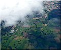 Farmland near Lilliesleaf from the air