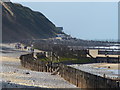 TG1843 : Sea defences on the beach at West Runton by Mat Fascione