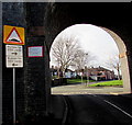 Humps warning sign facing Egerton Street, Runcorn