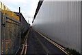 The access alley at the rear of Bloomfield Road