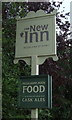 TG3204 : Sign for the New Inn, Rockland St Mary by JThomas