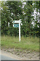 TF7715 : Signpost near West Acre by Geographer