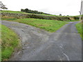 Junction of roads near Pleasure Knowe