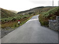 Road up Glen Euchan approaching some Water Works